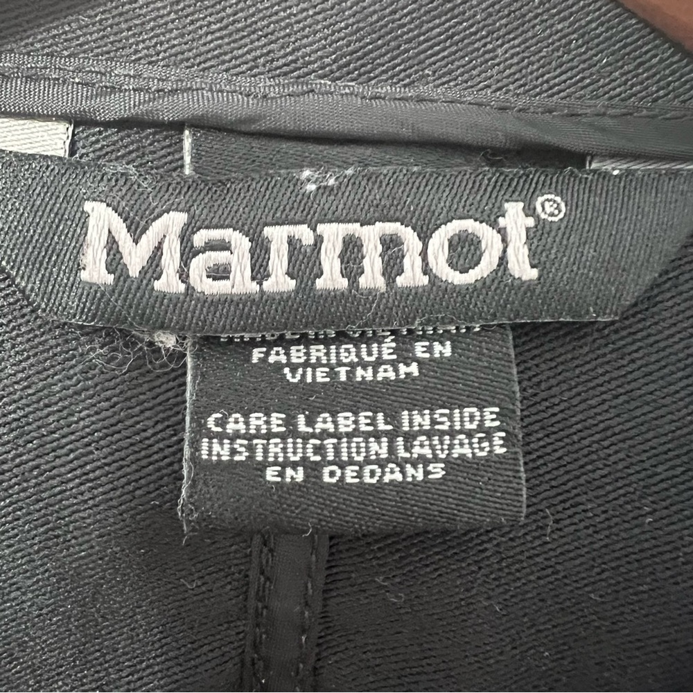 Marmot Black Zip Up Hooded Hiking Outerwear Gorpcore Granola Girl Vest Size XS - Picture 6 of 15